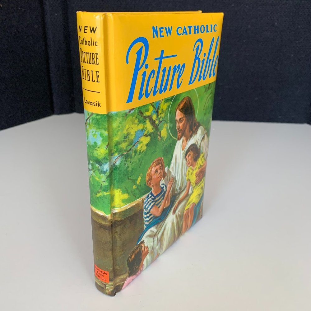 1990 New Catholic Picture Bible Illustrated childrens book soft cover